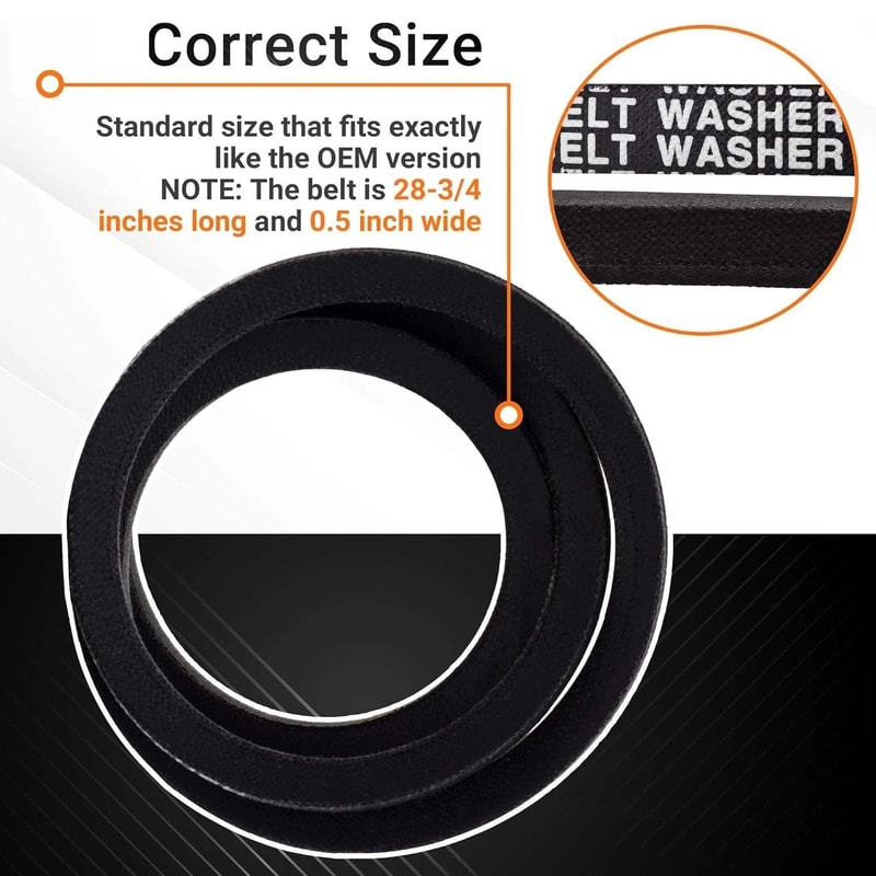 Speed Queen Washer Drive Belt Whirlpool 27001006 Compatible With Amana HighQuality Replacement 4