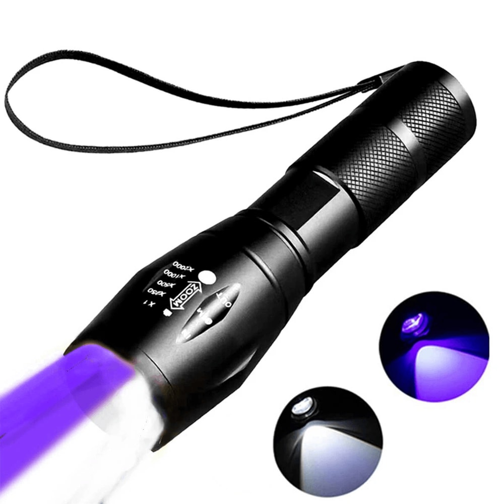 Blood Tracking UV Flashlights LED UV Light And White Lamp For Observation Hunting And Inspection 0