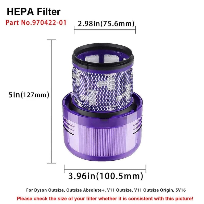 Dyson Outsize Filter Replacements Outsize Vacuums Part High Performance Vacuum Filter Replacement 4