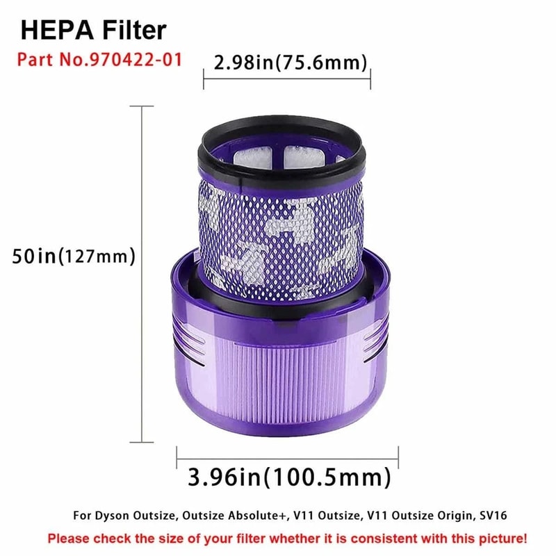 Dyson Outsize Filter Replacements Outsize Vacuums Part High Performance Vacuum Filter Replacement 3