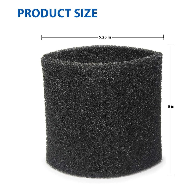 Genie Shop Wet Dry Vacuums Foam Sleeve Filter Durable Washable Vacuum Filter For Reliable Cleaning 2
