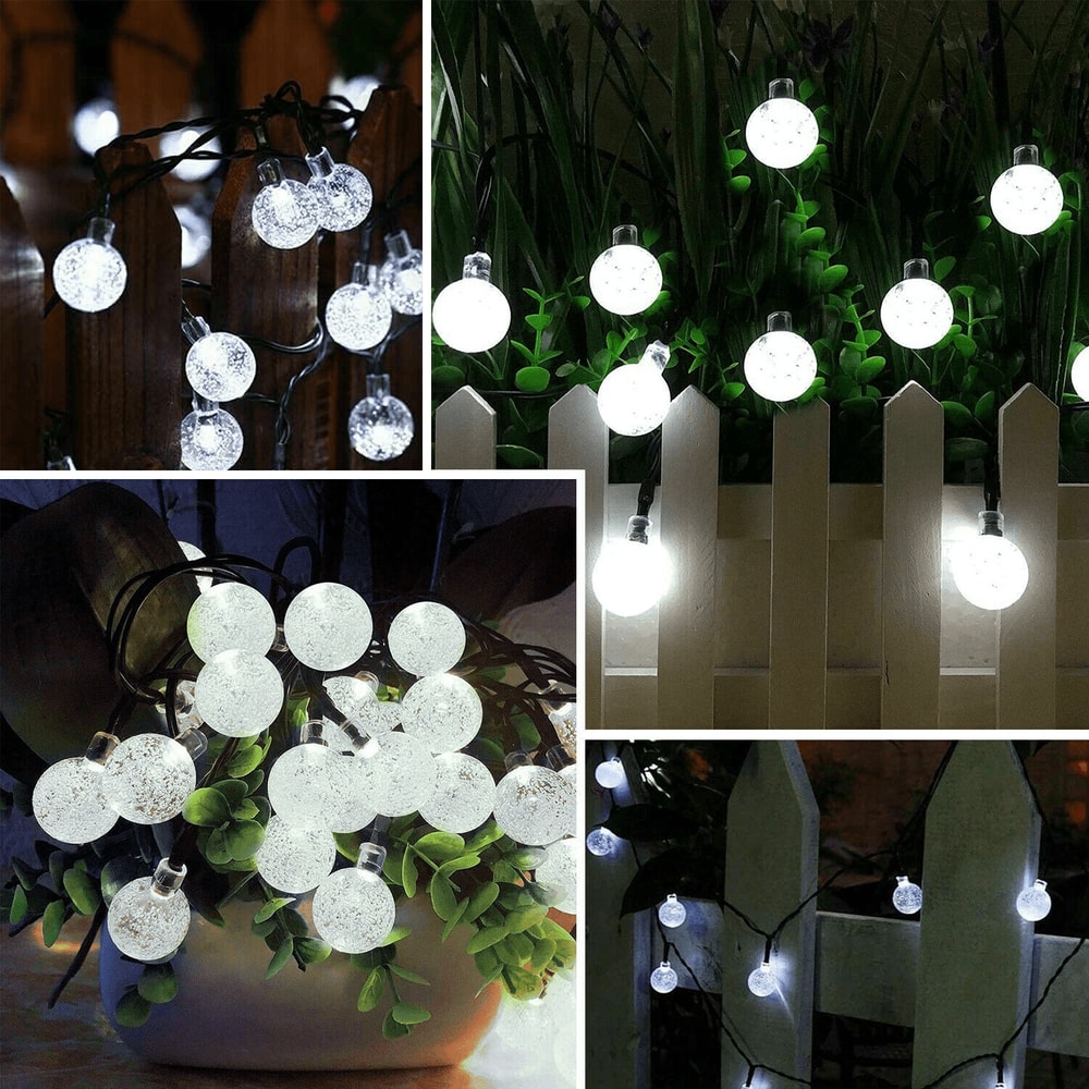 Solar Powered LED String Light Outdoor Waterproof Garden Path Yard Decor Lamp For Lawn Patio Drivew 0