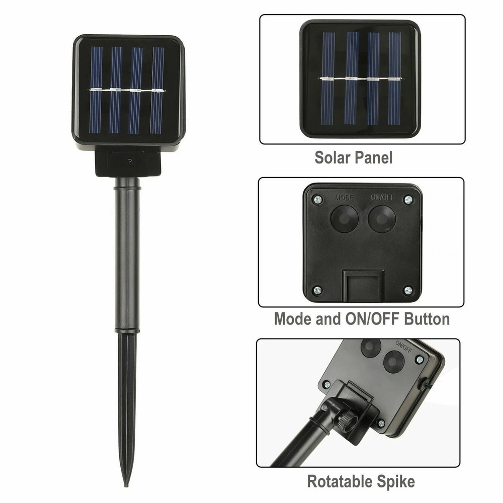 Solar Powered LED String Light Outdoor Waterproof Garden Path Yard Decor Lamp For Lawn Patio Drivew 1