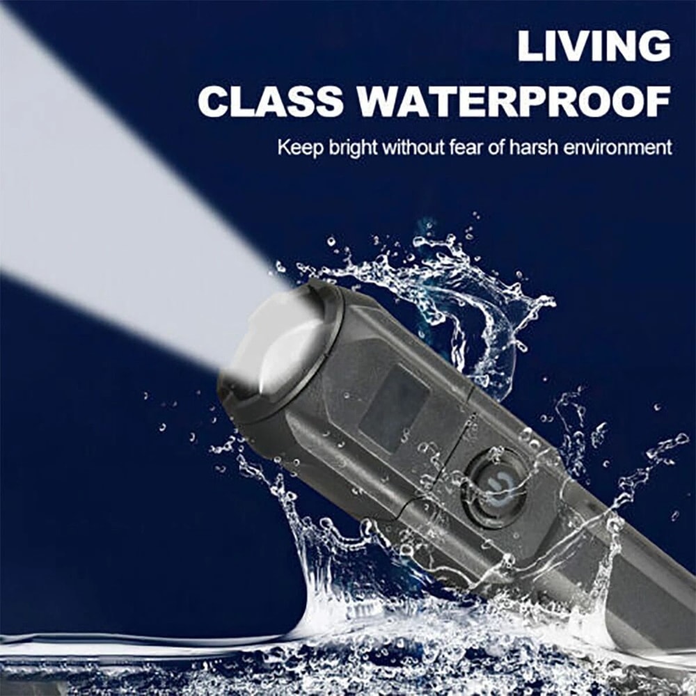 Rechargeable Zoom Torch Tactical LED Super Bright Powerful Flashlight Waterproof For Camping Hikin 2