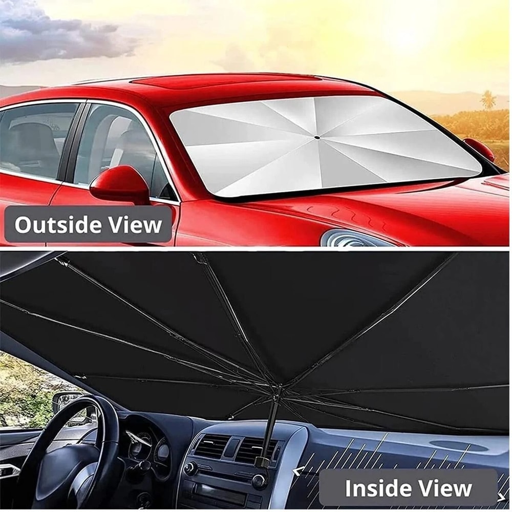 Retractable Sunshade Foldable Car Windshield Heat Sunshade Tool Sun Protection For Cars And Trucks 4