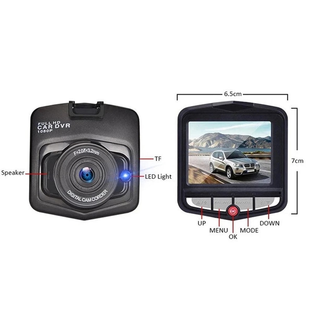 BlackScreen HD Car Video Recorder Dashboard Camera For HighQuality Footage 3