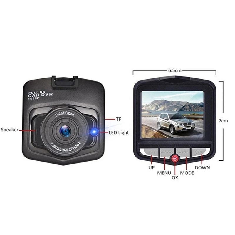 BlackScreen HD Car Video Recorder Dashboard Camera For HighQuality Footage 3