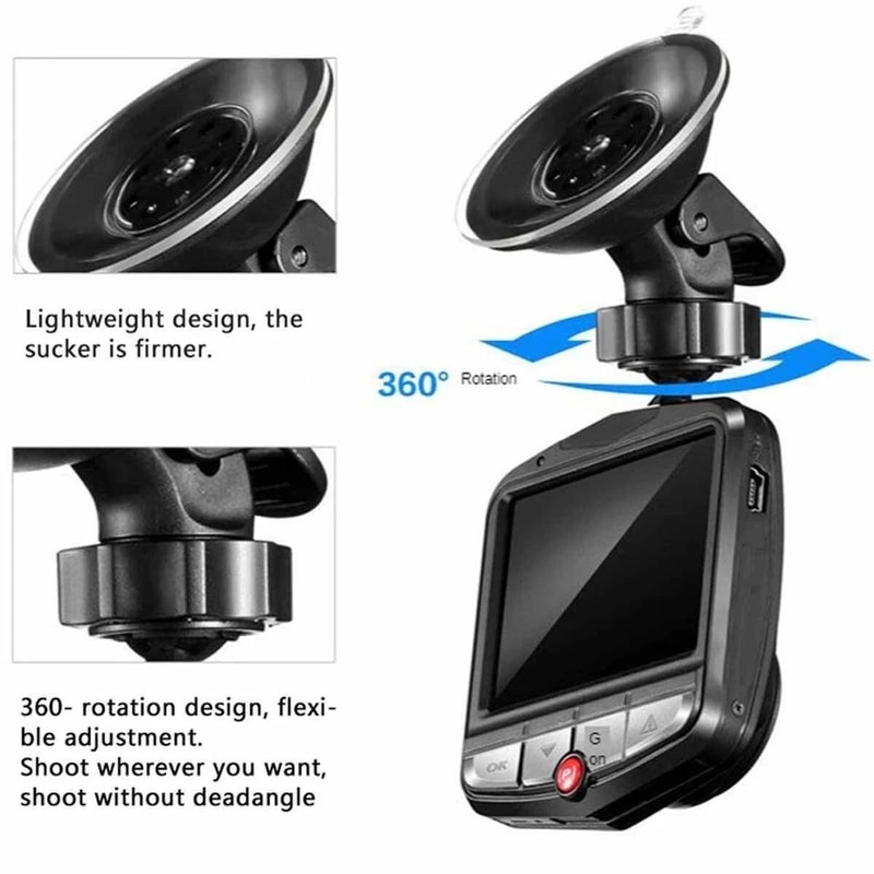 BlackScreen HD Car Video Recorder Dashboard Camera For HighQuality Footage 4