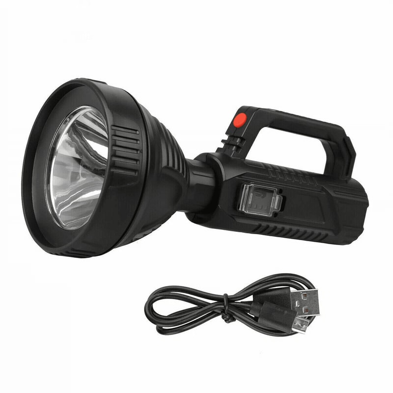 Super Bright Rechargeable LED Searchlight Portable Handheld Spotlight Flashlight For Emergencies O 11