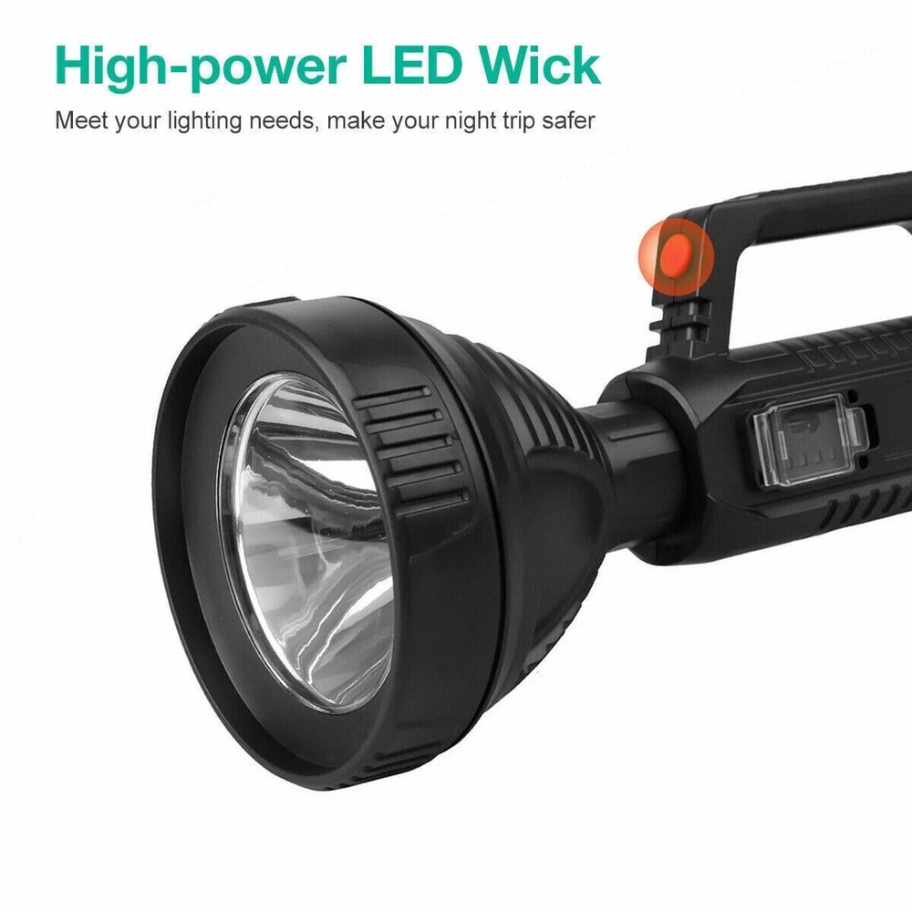 Super Bright Rechargeable LED Searchlight Portable Handheld Spotlight Flashlight For Emergencies O 6