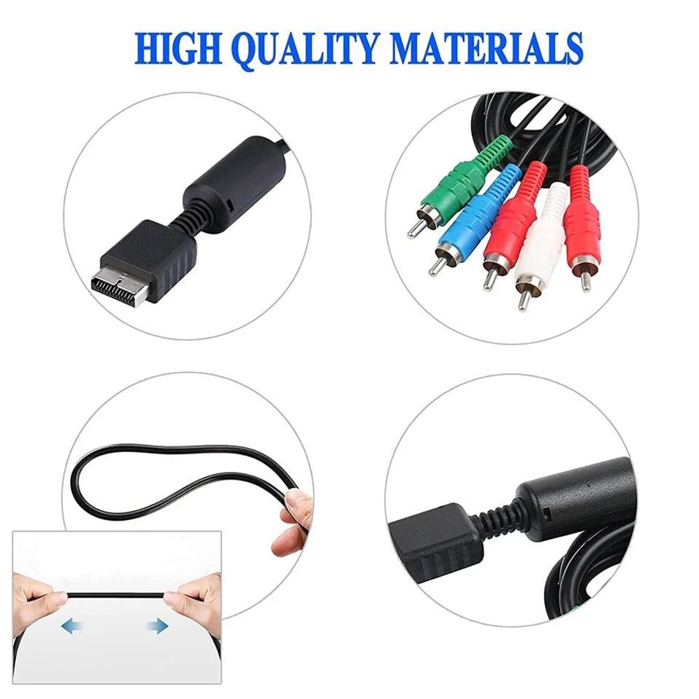 HD Component RCA AV Cable Cord For SONY Playstation PS3 Slim VideoAudio Cable For Gaming Systems C 2