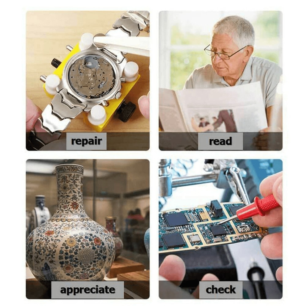 Handheld Magnifier 45X LED Light Reading Lens Jewelry Loupe Magnifying Glass For Detailed Viewing 1