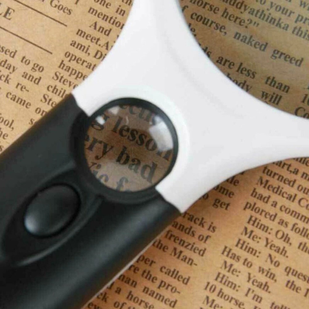Handheld Magnifier 45X LED Light Reading Lens Jewelry Loupe Magnifying Glass For Detailed Viewing 4
