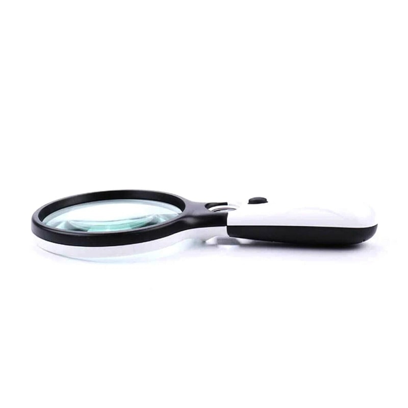 Handheld Magnifier 45X LED Light Reading Lens Jewelry Loupe Magnifying Glass For Detailed Viewing 5