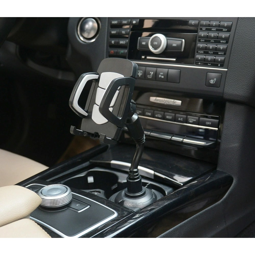 Universal Adjustable Car Mount Gooseneck Cup Holder Cradle For Cell Phone Mobile Holder 0