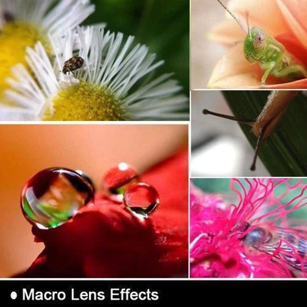 3 In1 Lens Kit Fish Eye Wide Angle Macro Telephoto Lens Camera Accessory For IPhone 6