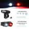 USB Rechargeable LED Bicycle Bike Front Headlight And Rear Tail Light Set HighPower Brightness Dura
