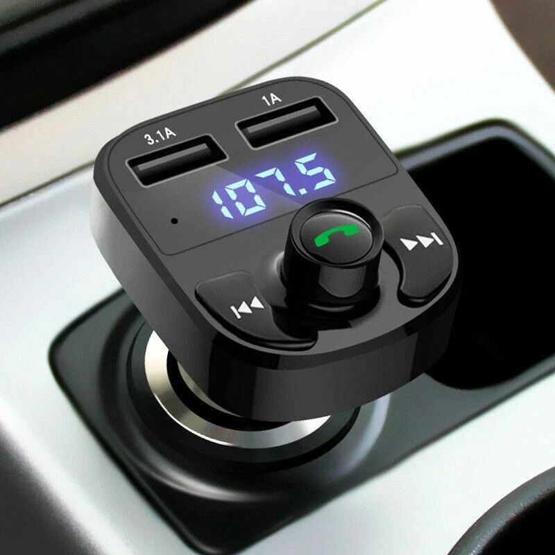 Wireless Radio Bluetooth Car FM Transmitter MP3 Player With Fast USB Charger 0