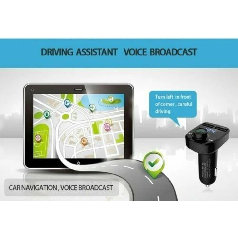 Wireless Radio Bluetooth Car FM Transmitter MP3 Player With Fast USB Charger 7