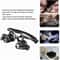 Jewelry Watch Repair Loupe Glasses With LED Light Double Eye Magnifier 8 Lens For Detailed Inspecti 2