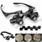 Jewelry Watch Repair Loupe Glasses With LED Light Double Eye Magnifier 8 Lens For Detailed Inspecti 4