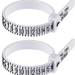 gauge plastic finger sizing tool, ring sizer measure tool, reusable, convenient finger sizing finder