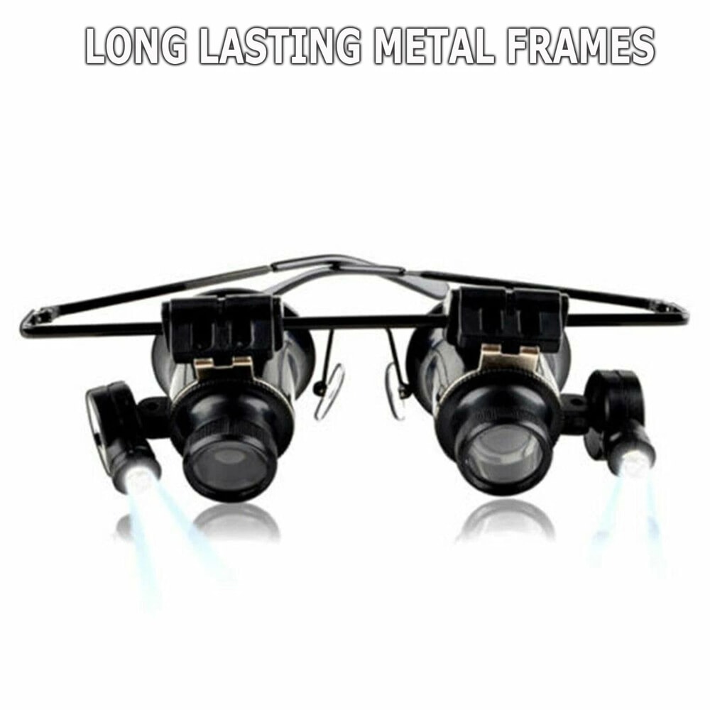 Magnifier Glasses Loupe Lens With LED Light For Watch Repair Jeweler Magnification Tool For Precisi 5