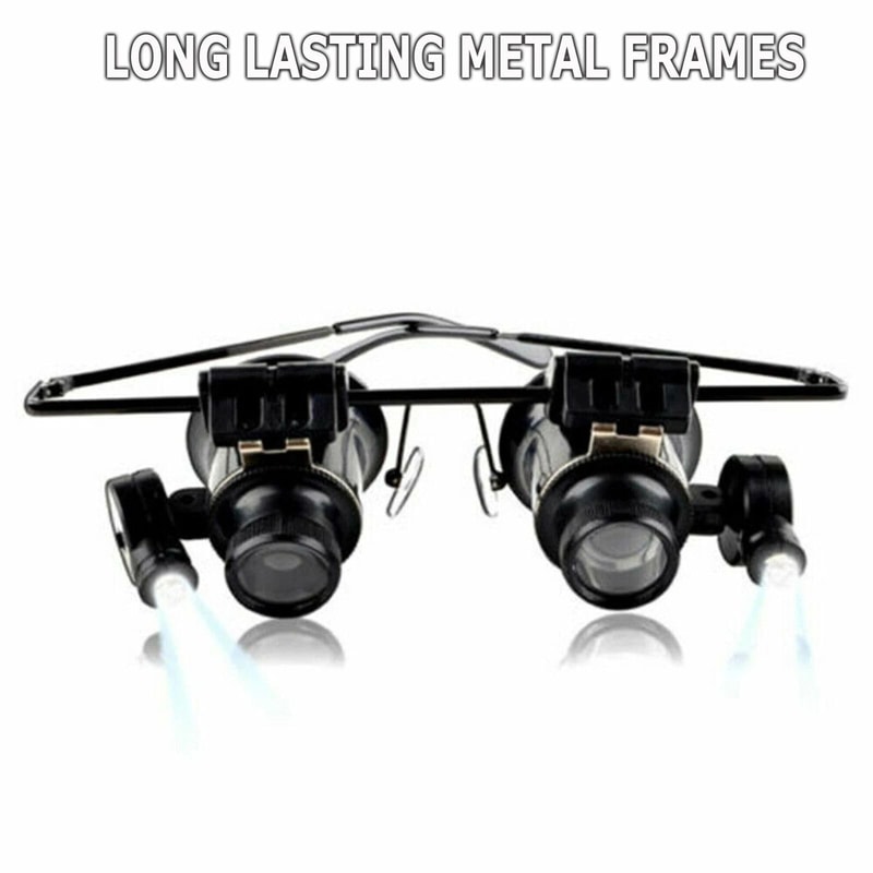 Magnifier Glasses Loupe Lens With LED Light For Watch Repair Jeweler Magnification Tool For Precisi 5