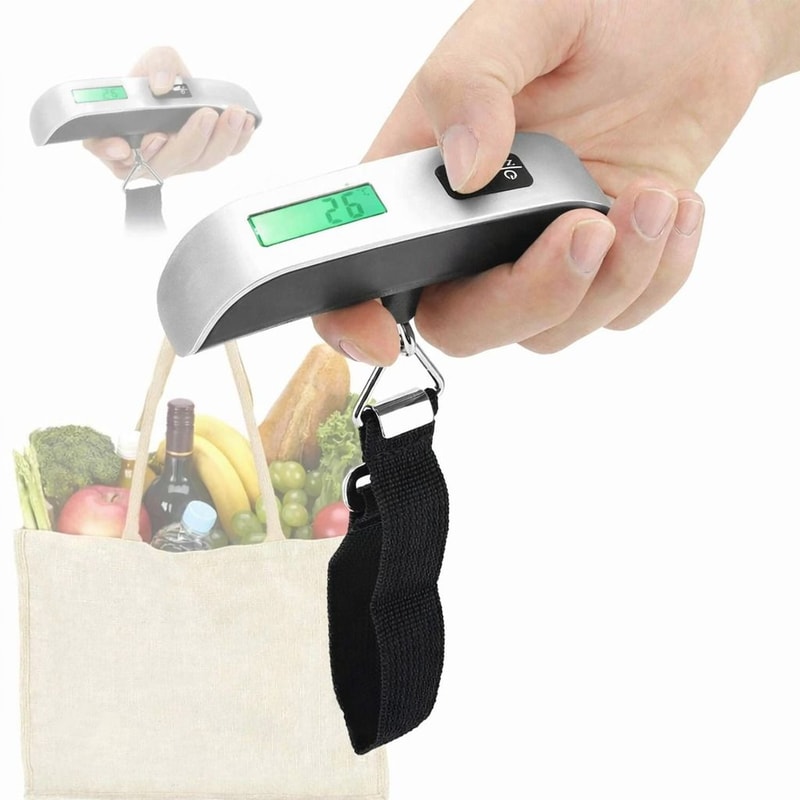 Digital Hanging Luggage Scale Portable Travel LCD Electronic Weight Capacity Compact EasytoUse Tra 0