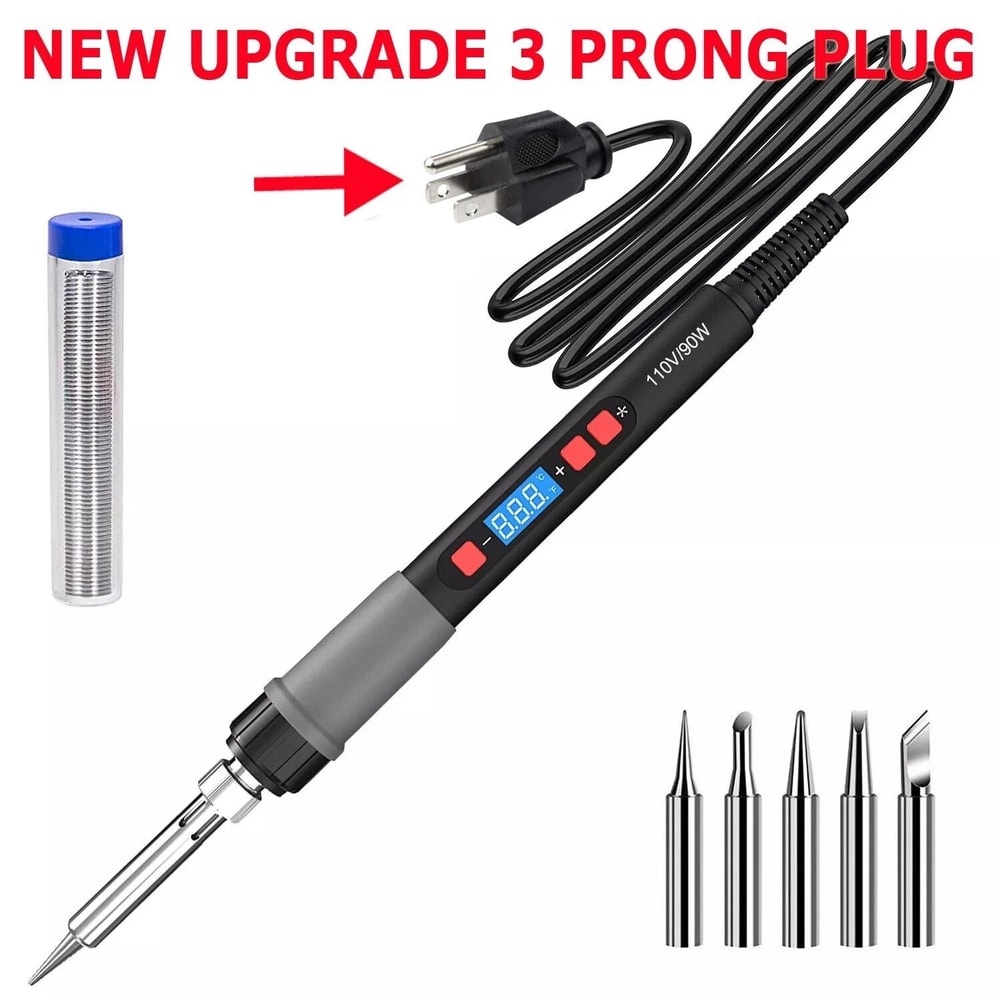 Adjustable Digital Electric Soldering Iron Kit Welding Tool Solder Gun Ideal For DIY And Repairs 9