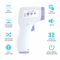 Noncontact Forehead Baby Temperature Gun Large LCD Digital Infrared Thermometer Instant Readings Fo 1
