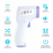 Noncontact Forehead Baby Temperature Gun Large LCD Digital Infrared Thermometer Instant Readings Fo 1