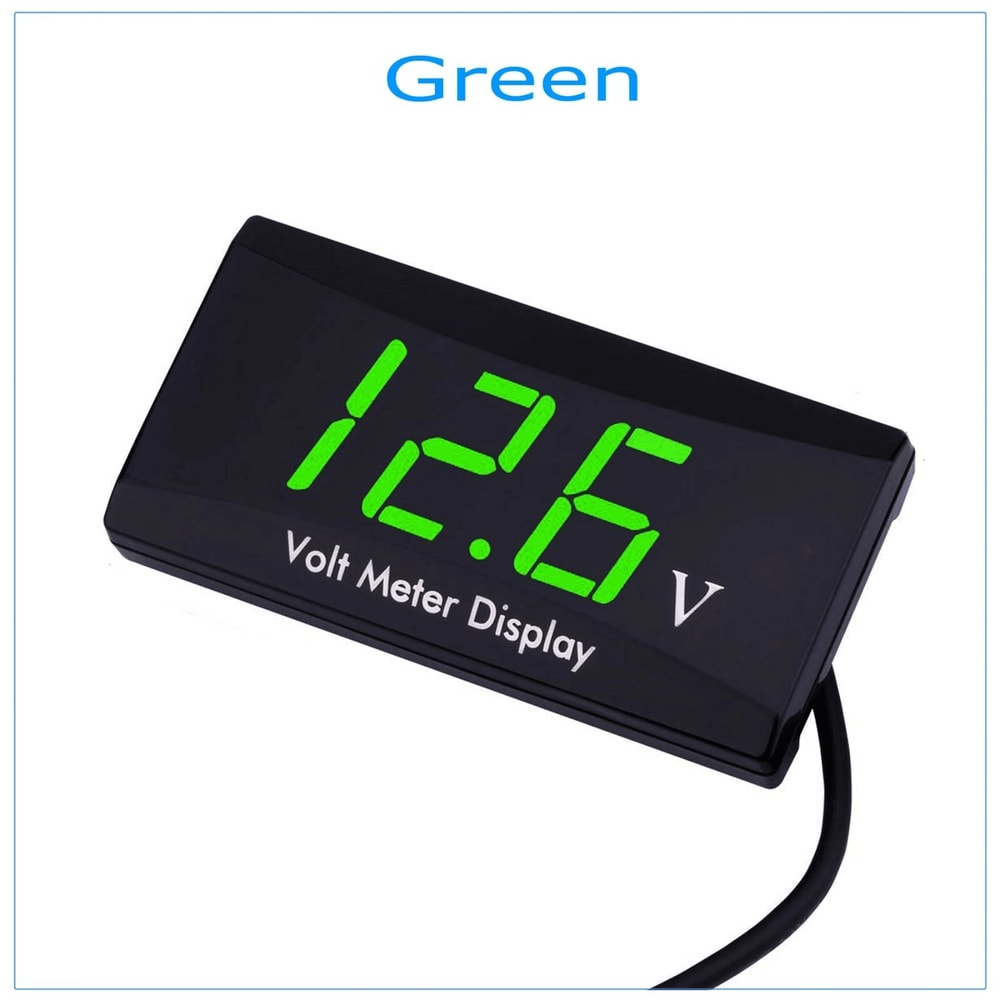 Digital LED Voltmeter Panel Meter Voltage Gauge For Car Motorcycle Automotive LED Display 12