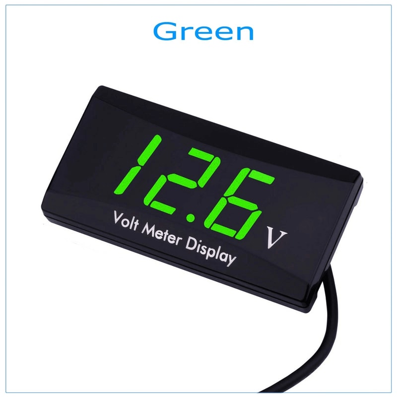 Digital LED Voltmeter Panel Meter Voltage Gauge For Car Motorcycle Automotive LED Display 12