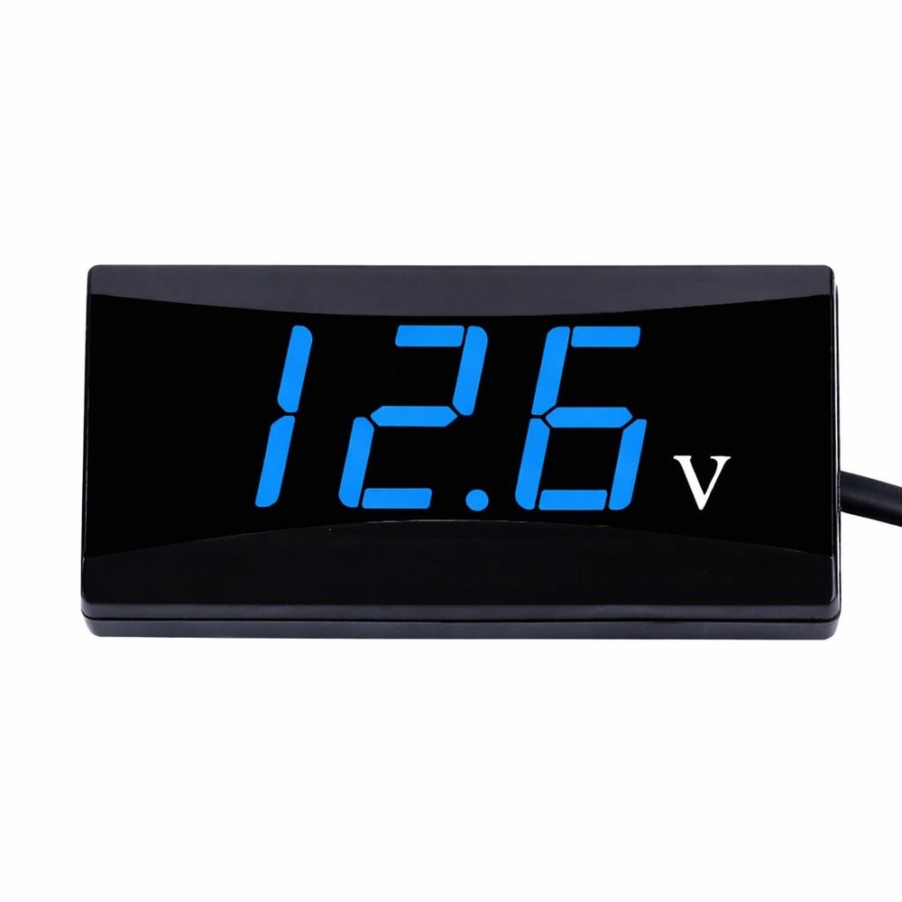 Digital LED Voltmeter Panel Meter Voltage Gauge For Car Motorcycle Automotive LED Display 0