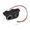 Dual USB Car Cigarette Lighter Splitter 12V Power Adapter Outlet For Vehicles 6