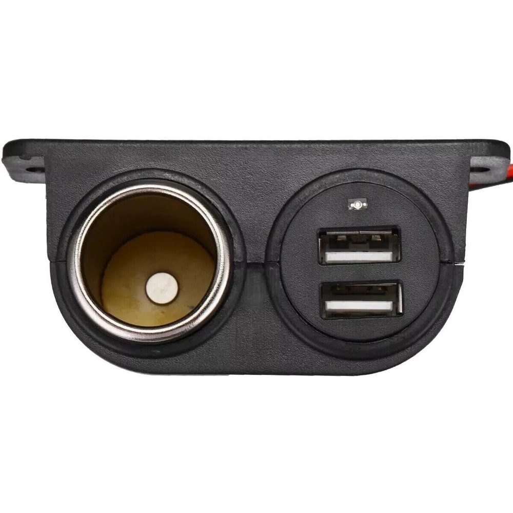 Dual USB Car Cigarette Lighter Splitter 12V Power Adapter Outlet For Vehicles 1