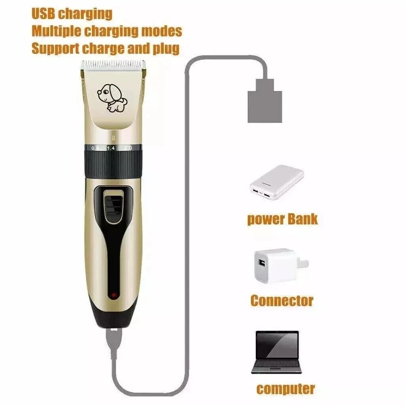 Rechargeable Cordless Electric Hair Clipper Trimmer Set Dog Cat Pet Grooming Kit For Effortless Gro 7