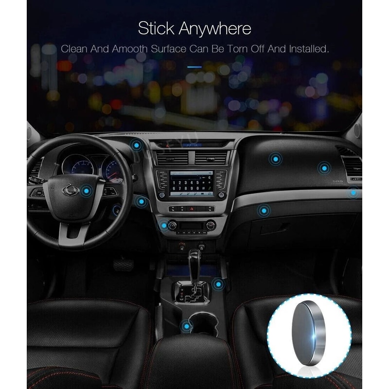 Magnetic Phone Holder Car Dashboard Mount Stand Compatible With Samsung Galaxy IPhone 4