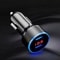 Car Cigarette Charger Dual Ports USB Lighter Digital LED Voltmeter For Vehicles 0