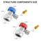 Auto AC Quick Connector Adapter Coupler Manifold Gauge For LowHigh HVAC Systems Precision Tool 4