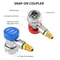 Auto AC Quick Connector Adapter Coupler Manifold Gauge For LowHigh HVAC Systems Precision Tool 5
