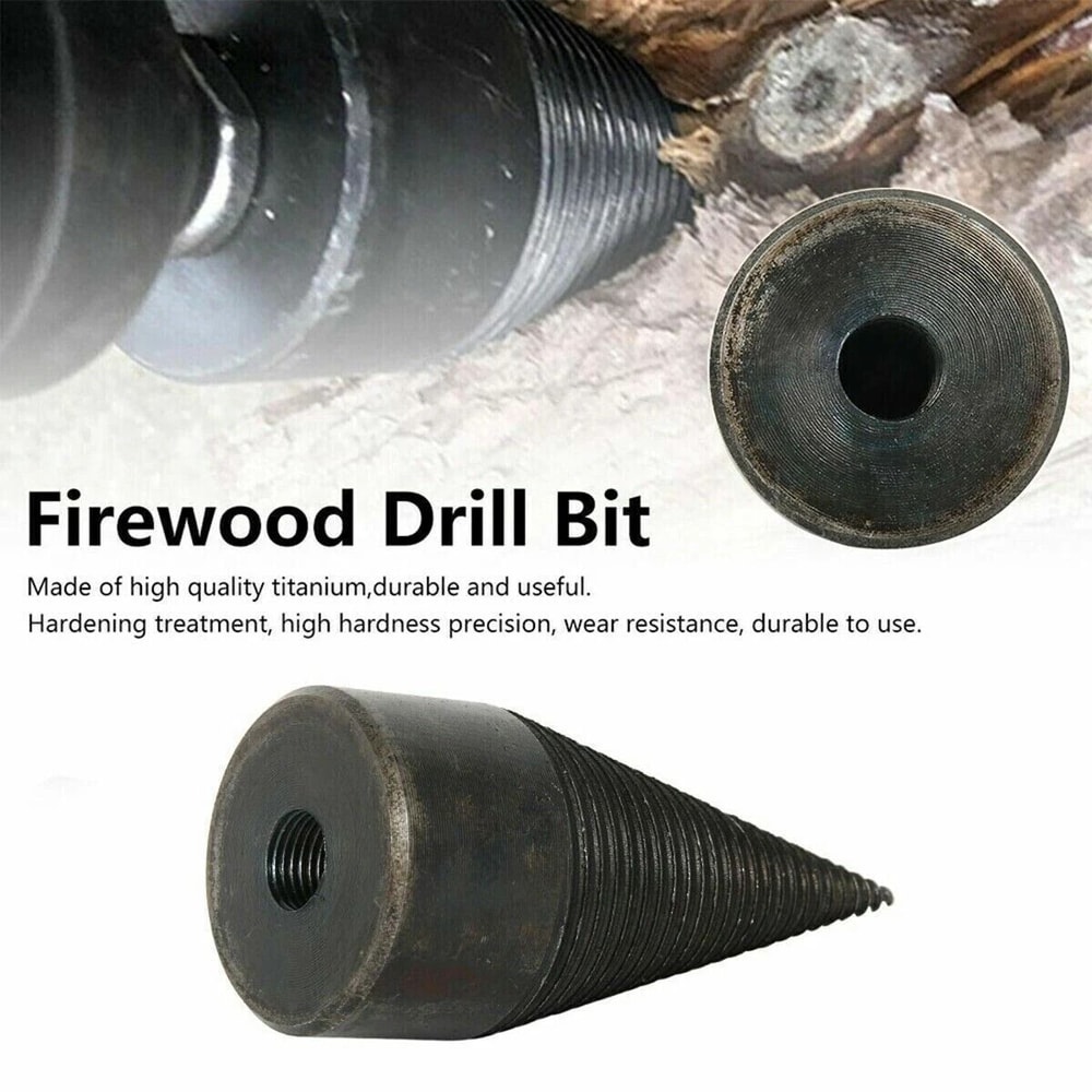Firewood Drill Bit High Speed Twist Wood Splitter Screw Cone Driver For Efficient Firewood Splittin 5