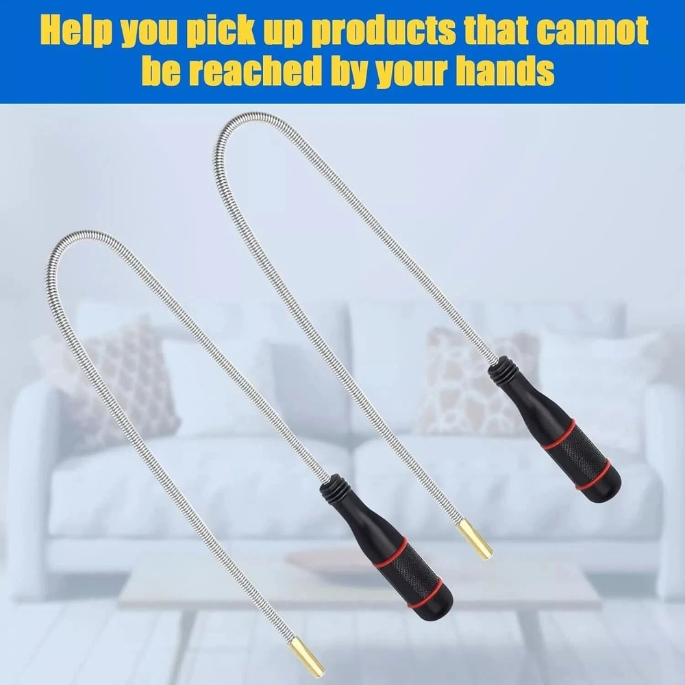 Flexible Grabber Stick Magnetic Telescoping Pickup Rod Tool Inspection Sweeper For Tight Spaces 3