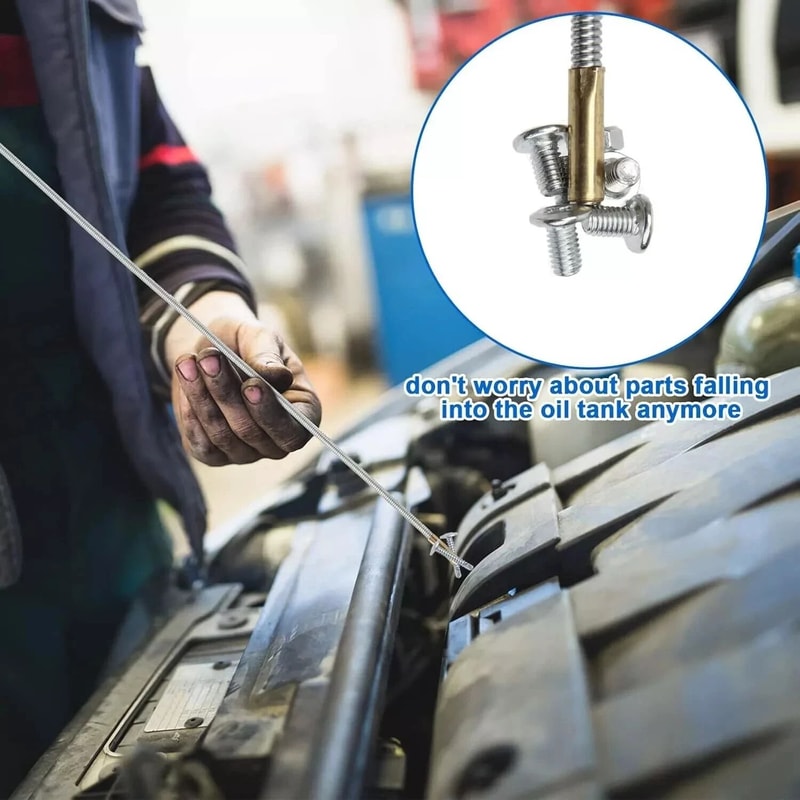 Flexible Grabber Stick Magnetic Telescoping Pickup Rod Tool Inspection Sweeper For Tight Spaces 4