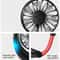 Rechargeable LED Portable Mini USB Neckband Fan Dual Cooling Neck Hanging Fan For Outdoor Travel An 7