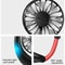 Rechargeable LED Portable Mini USB Neckband Fan Dual Cooling Neck Hanging Fan For Outdoor Travel An 7