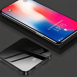 ultrathin dual usb portable power bank, external battery charger, ideal for fast charging devices