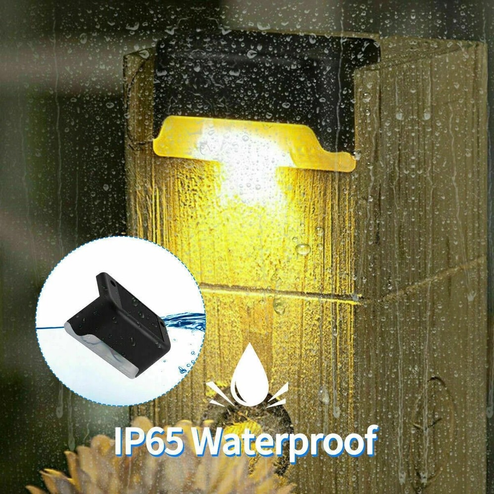 Outdoor Waterproof LED Deck Lights MULTIPLE Solar Steps Lamps For Stairs Fence Lighting EnergyEffic 5