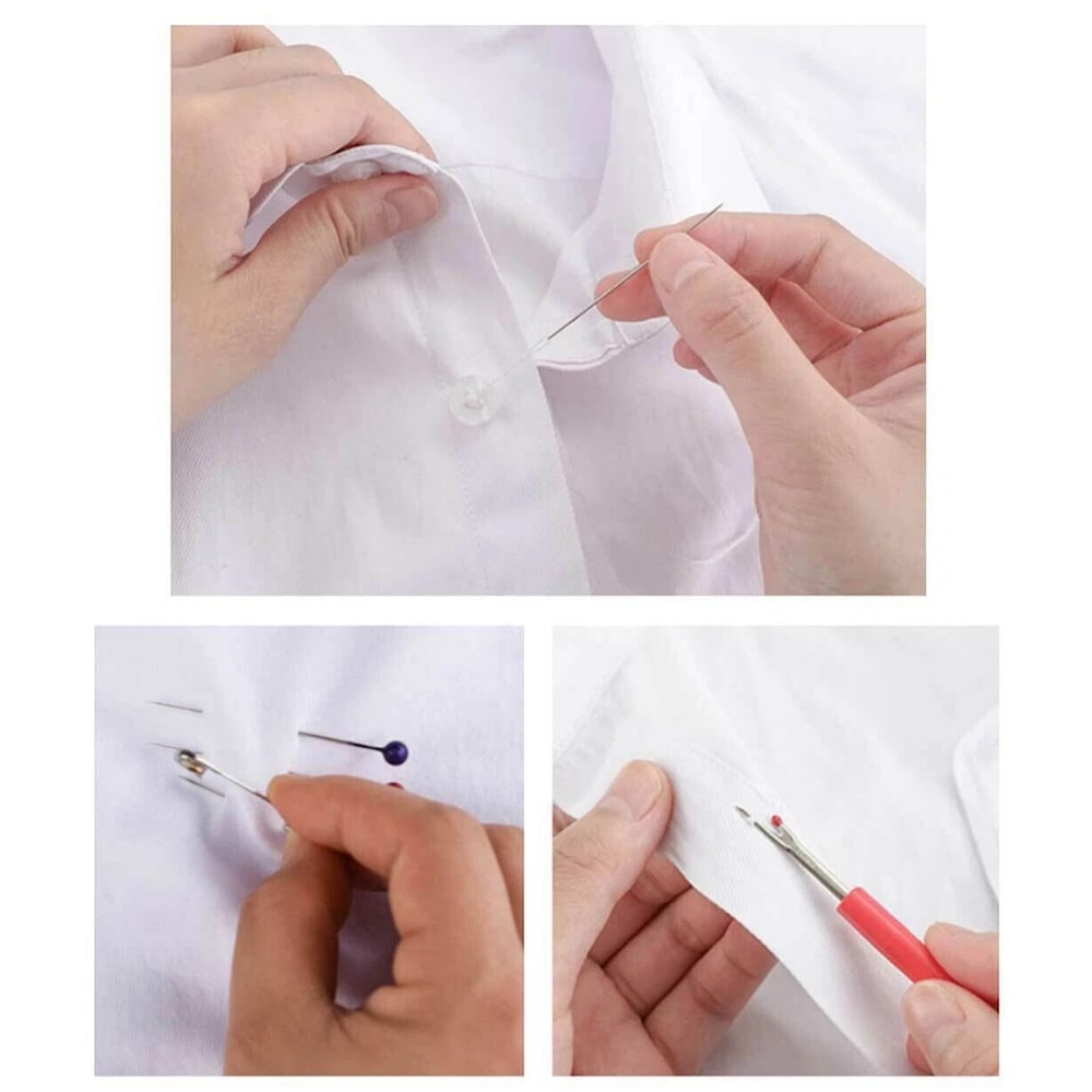 Sewing Kit With Thread Threader Needle Tape Measure Scissors Thimble TravelFriendly Set 5